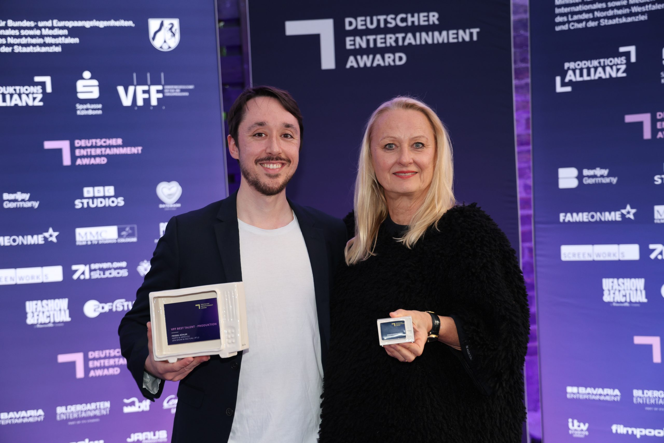 Friedel Bühler und UFA SHOW & FACTUAL CEO Ute Biernat