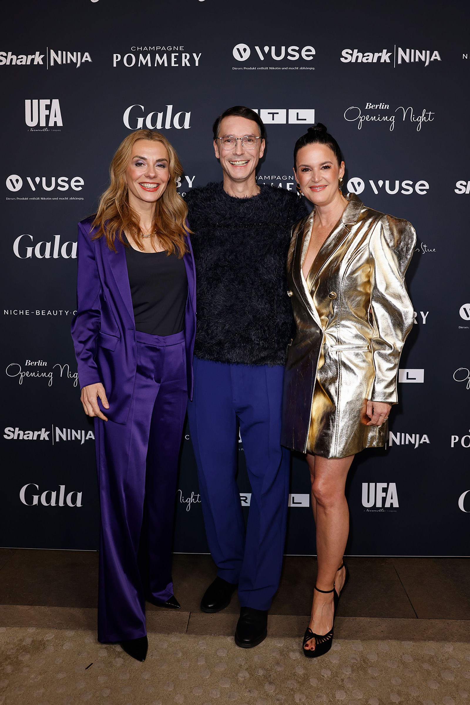 v.l.n.r.: Inga Leschek, Sascha Schwingel und Doris Brückner bei der BERLIN OPENING NIGHT